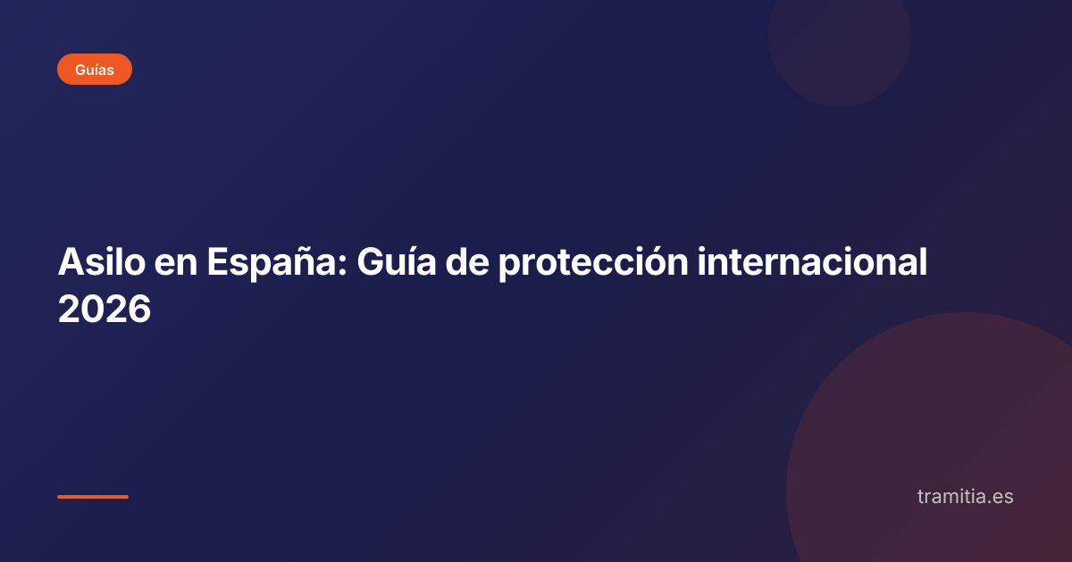 Asilo en España: Guía de protección internacional 2026